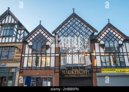 Mercato Place,Wigan,città,centro,circoscrizione,di,Greater Manchester,nord-ovest,Inghilterra,nord,nord,inglese,GB,Gran,Gran Bretagna,Gran Bretagna,Regno Unito,Regno Unito,Europa,europeo Foto Stock