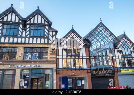 Mercato Place,Wigan,città,centro,circoscrizione,di,Greater Manchester,nord-ovest,Inghilterra,nord,nord,inglese,GB,Gran,Gran Bretagna,Gran Bretagna,Regno Unito,Regno Unito,Europa,europeo Foto Stock