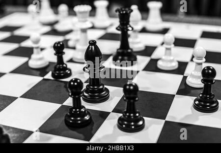 Chess Chessboard gioco Foto Stock