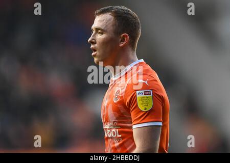 Blackpool, Regno Unito. 18th Dic 2021. Shayne Levery #19 di Blackpool durante la partita in , il 12/18/2021. (Foto di Craig Thomas/News Images/Sipa USA) Credit: Sipa USA/Alamy Live News Foto Stock