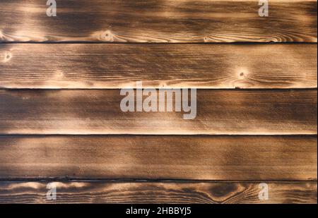 Pannelli di tessitura di vecchio legno marrone scuro. Foto Stock