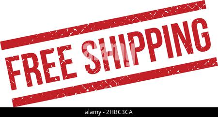 Francobollo in gomma Grunge spedizione gratuita - Vector Illustrazione Vettoriale