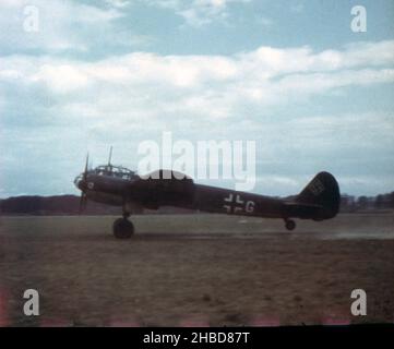 2. Weltkrieg Wehrmacht Luftwaffe Junkes Ju 88 - 2nd Guerra Mondiale Aeronautica militare tedesca Luftwaffe Junkes Ju 88 Foto Stock