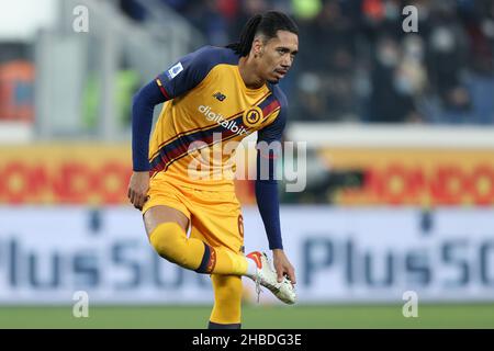 Bergamo, Italia. 18th Dic 2021. Chris Smalling (AS Roma) durante Atalanta BC vs AS Roma, Campionato italiano di calcio a match a Bergamo, Italy, December 18 2021 Credit: Independent Photo Agency/Alamy Live News Foto Stock