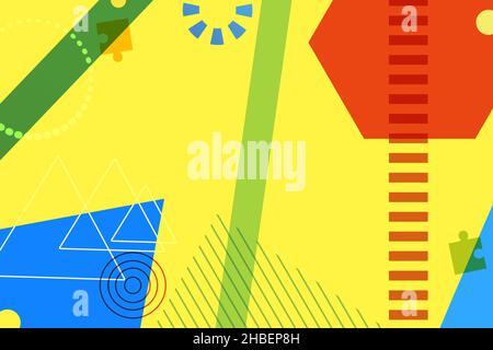 Disegno vettoriale astratto per poster, banner o sfondo. Illustrazione Vettoriale