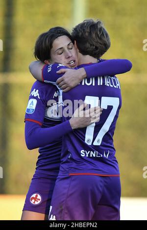 Formello, Italia. 19th Dic 2021. Daniela Sabatino di ACF Fiorentina durante la seconda giornata della Coppa Italia Gruppo F tra S.S. Lazio e ACF Fiorentina il 19 dicembre 2021 allo Stadio Mirko Fersini, Formello Italia. Credit: Independent Photo Agency/Alamy Live News Foto Stock