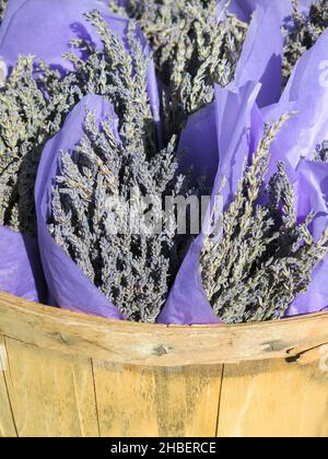 Bouquets lavanda in vendita Foto Stock