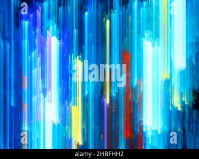 Sfondo semplice multicolore a righe - astratto illustrazione frattale Foto Stock