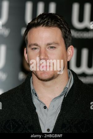 Channing Tatum al The Eagle Photocall a Waterstone's, Piccadilly, Londra Foto Stock