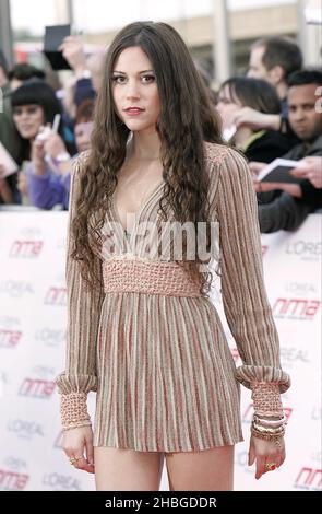 Eliza Doolittle in arrivo per i National Movie Awards 2011 alla Wembley Arena, Londra Foto Stock