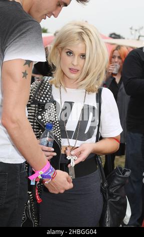 Il backstage di Kelly Osbourne al Wireless Festival di Hyde Park a Londra il 03 luglio 2011. Foto Stock