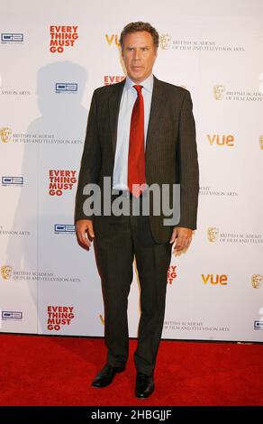 L'attore Will Ferrell partecipa alla manifestazione BAFTA Ã’A Life in Pictures, seguita da uno screening satellitare di 'Everything Must Go' al Vue Cinema di Leicester Square, Londra Foto Stock