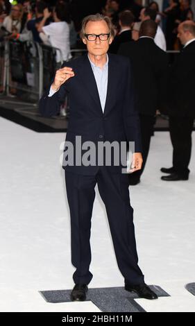 Bill Nighy arriva per la Premiere britannica di Total Recall, al Vue West End di Londra. Foto Stock