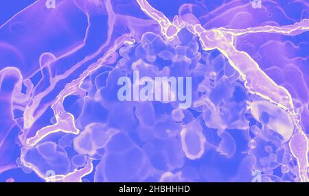 Modello flusso astratto. Digitale contemporaneo rosa Foto Stock