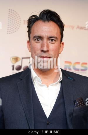 Christian o'Connell partecipa ai radio Academy Awards al Grosvenor House Hotel di Londra. Foto Stock