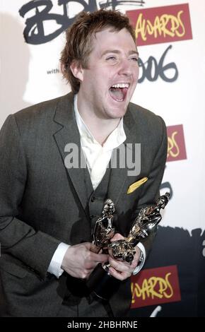 I Capi Kaiser nella sala stampa ai Brit Awards 2006 di Earls Court, Londra. Foto Stock