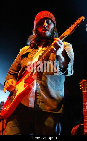 Male disegnato Boy (Damon Gough) al concerto di Heroes and Villains al Royal Festival Hall di Londra. Foto Stock