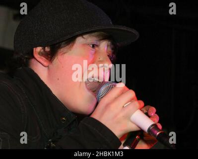 Lil Chris -Xmas Show Case al Borderline di Londra il 28 novembre 2006. Foto Stock