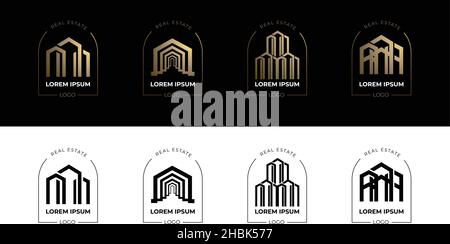 Set di logotipi vettoriali Illustrazione Vettoriale