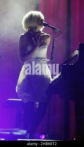 Tori Amos suona al Carling Apollo di Hammersmith, Londra. Foto Stock