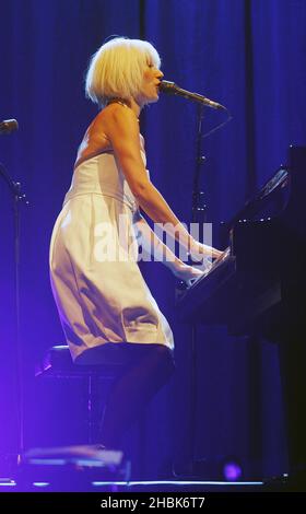 Tori Amos suona al Carling Apollo di Hammersmith, Londra. Foto Stock