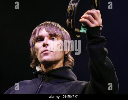 Ian Brown suona al V Festival, Hylands Park, Chelmsford, Essex. Foto Stock