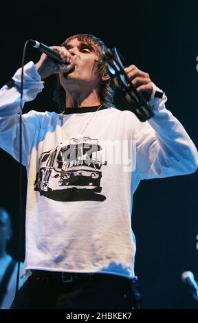 Ian Brown suona al V Festival, Hylands Park, Chelmsford, Essex. Foto Stock