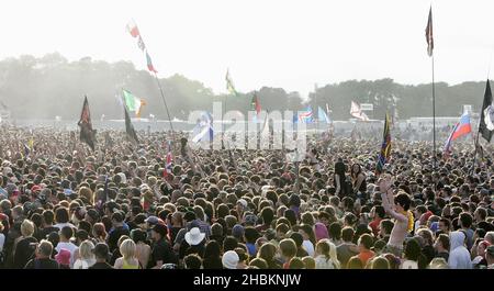 Folle al Download Festival 2009 al Donnington Park, a Derby, Inghilterra Foto Stock