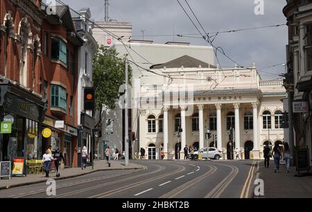 NOTTINGHAM, REGNO UNITO - Lug 29, 2021: The Beautiful Theatre Royal from Market Street in Nottingham, Regno Unito Foto Stock