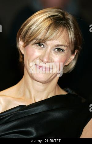 Sandra Hebron arriva per la prima mondiale di Fantastic MR Fox durante il gala di apertura del Times BFI London Film Festival presso l'Odeon di Leicester Square, Londra Foto Stock