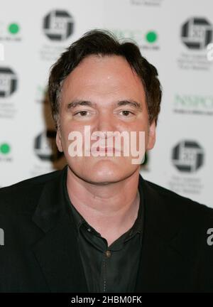 Quentin Tarantino arriva al London Critics' Circle Film Awards presso il Landmark Hotel di Londra. Foto Stock