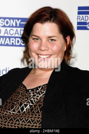 Katy Brand partecipa al lancio dei Sony radio Awards Nomations presso il club Orchid di Londra. Foto Stock