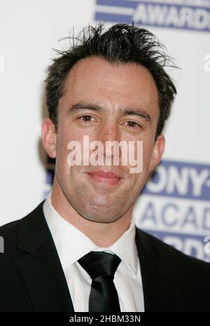 Christian o'Connell arriva al Sony radio Awards al Grosvenor House Hotel il 10,2010 maggio. Foto Stock