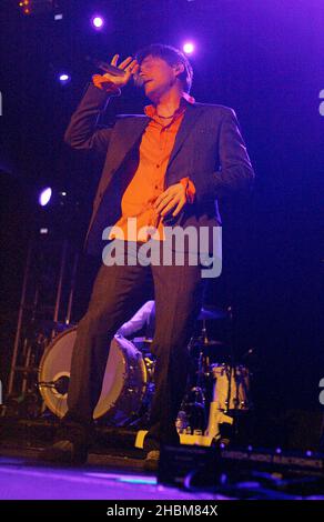 Morten Harket della Swedish Pop Band A-ha suona al Heaven di Londra Foto Stock