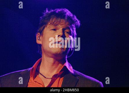 Morten Harket della Swedish Pop Band A-ha suona al Heaven di Londra Foto Stock