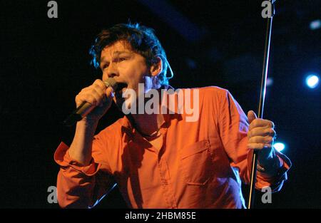 Morten Harket della Swedish Pop Band A-ha suona al Heaven di Londra Foto Stock