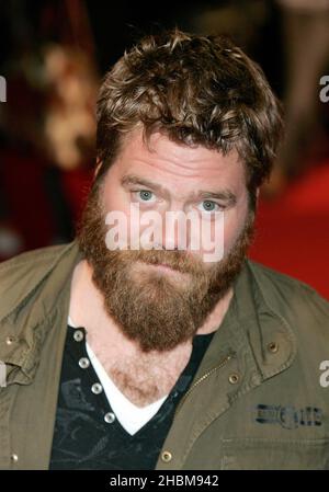 Ryan Dunn partecipa alla UK Film Premiere di 'Jackass 3D alla BFI IMAX di Londra. Foto Stock