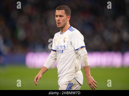 Estadio Santiago Bernabeu, Madrid, Spagna. 19th Dic 2021. Men's la Liga Santander, Real Madrid CF versus Cadice CF; Hazard of Real Madrid Credit: Action Plus Sports/Alamy Live News Foto Stock