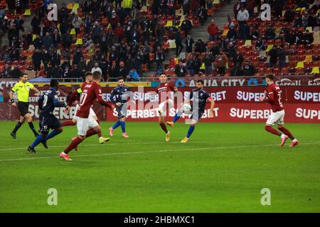 BUCAREST, ROMANIA - 18 dicembre 2021: Partita di calcio tra Rapid 1923 e FC Botosani in palco nazionale nella Lega 1. Foto Stock