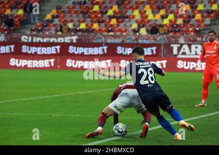 BUCAREST, ROMANIA - 18 dicembre 2021: Partita di calcio tra Rapid 1923 e FC Botosani in palco nazionale nella Lega 1. Foto Stock