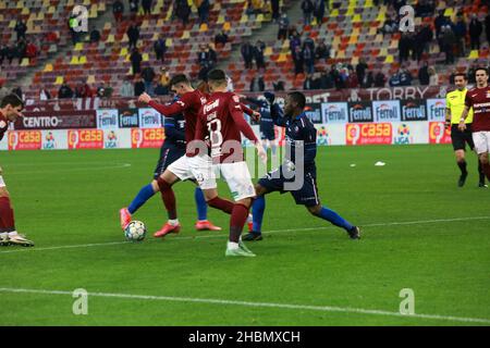 BUCAREST, ROMANIA - 18 dicembre 2021: Partita di calcio tra Rapid 1923 e FC Botosani in palco nazionale nella Lega 1. Foto Stock