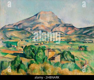 Mont Sainte-Victoire (la Montagne Sainte-Victoire) (ca. 1892-1895) di Paul Cézanne. Foto Stock