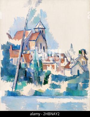 Chiesa di Montigny-sur-Loing (l'Église de Montigny-sur-Loing) (1898) di Paul Cézanne. Foto Stock