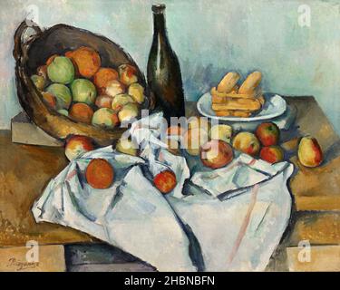 Il cestino delle mele (ca. 1893) di Paul Cézanne. Foto Stock