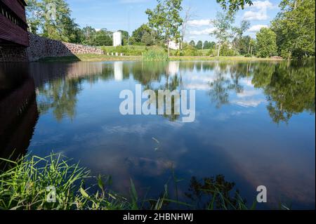 Splendida vista sul fiume Susquehanna a Duncannon, Pennsylvania Foto Stock