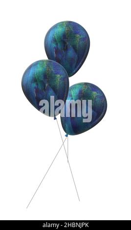 Ombra di palloni blu Illustrazione Vettoriale