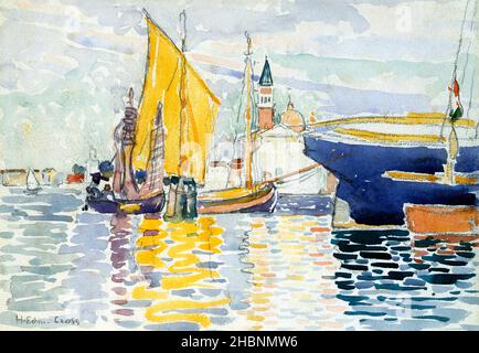 Venezia - la Giudecca (1903) dipinto ad alta risoluzione di Henri-Edmond Cross. Foto Stock