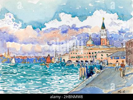 Venezia (1903) dipinto ad alta risoluzione di Henri-Edmond Cross. Foto Stock