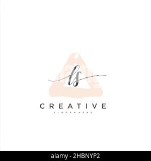 LS Initial handwriting minimalist modello geometrico logo arte vettoriale, logo per la bellezza del business, la moda, e altre opere d'arte Illustrazione Vettoriale