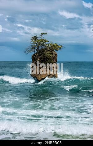 Splendidi paesaggi e paesaggi marini a Gandoca-Manzanillo Wildlife Refuge, Costa Rica Foto Stock